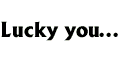 Lucky You 120x60 Animated Banner