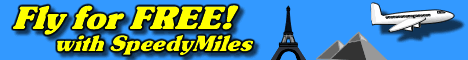 SpeedyMiles 468x60 Fly for Free Banner