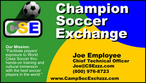 Champion Soccer Exchange business card 02 mockup
