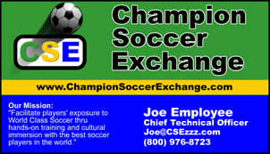 Champion Soccer Exchange business card 04 mockup